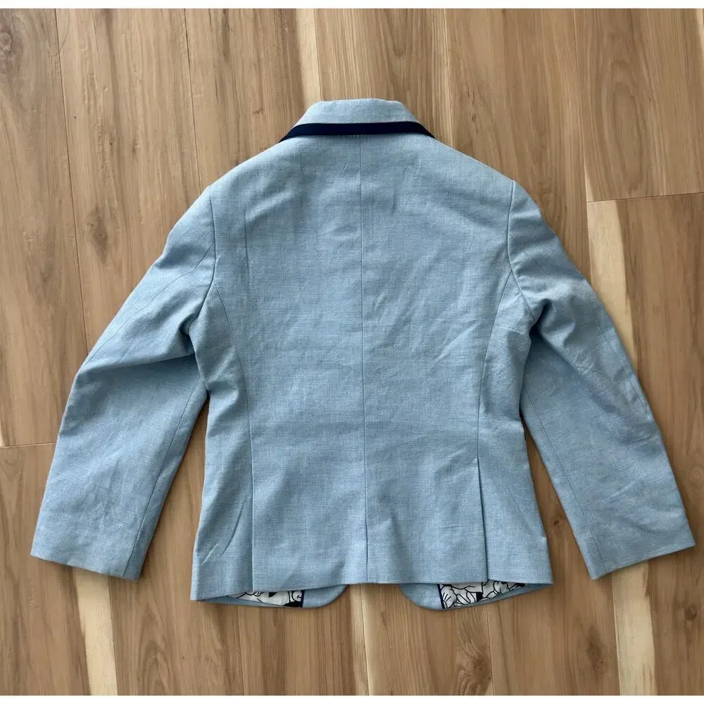 One Friday Disney Mickey Mouse & Pluto Boys Blazer Jacket Blue Sz 4-5Y Wedding